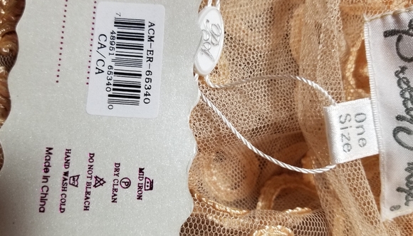 Lace Cardigan Gold Scrolled Embroidery - Picture 3 of 4